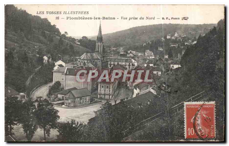 CPA Les Vosges Illustrees Plobieres les Bains Vue prise du Nord