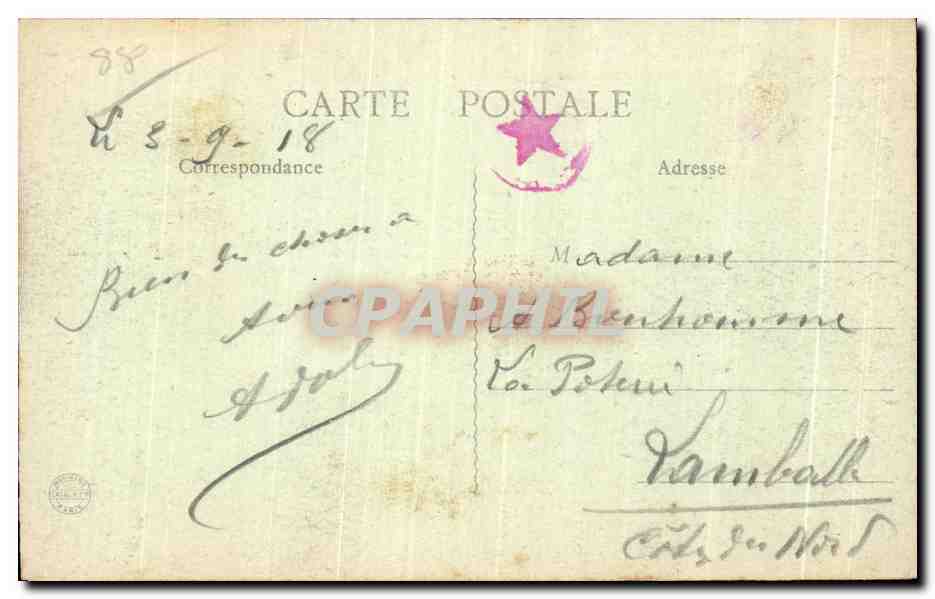 CPA Les Vosges Illustrees Plobieres les Bains Vue prise du Nord — Verso