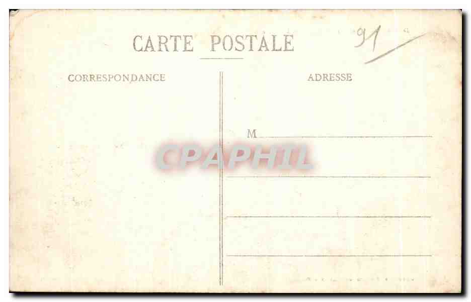 CPA Dourdan L Eglise et le Chateau — Rückseite