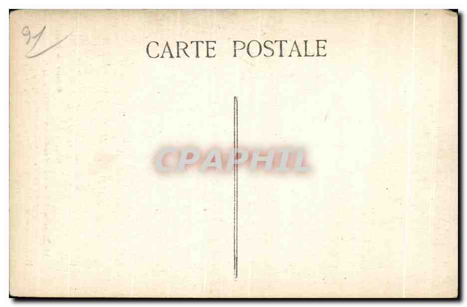 CPA Dourdan Porte de l ancienne Chapelle du Chateau exhumee du sol ou alle avait ete enfouie par les Huguenots en Elle a — Rückseite