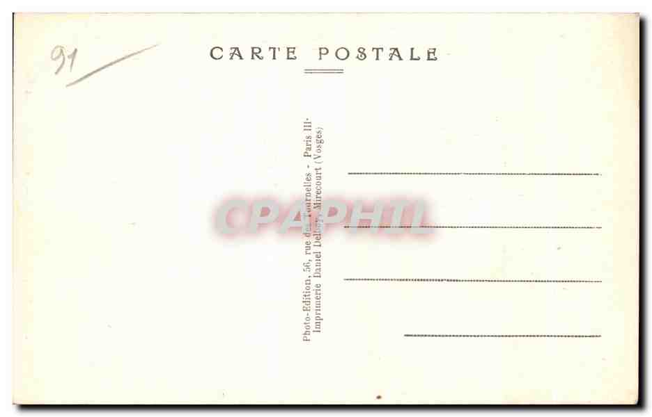 Courances (S.-et-O.) — Le Château - Les Nappes — Craphil 6894 — Verso