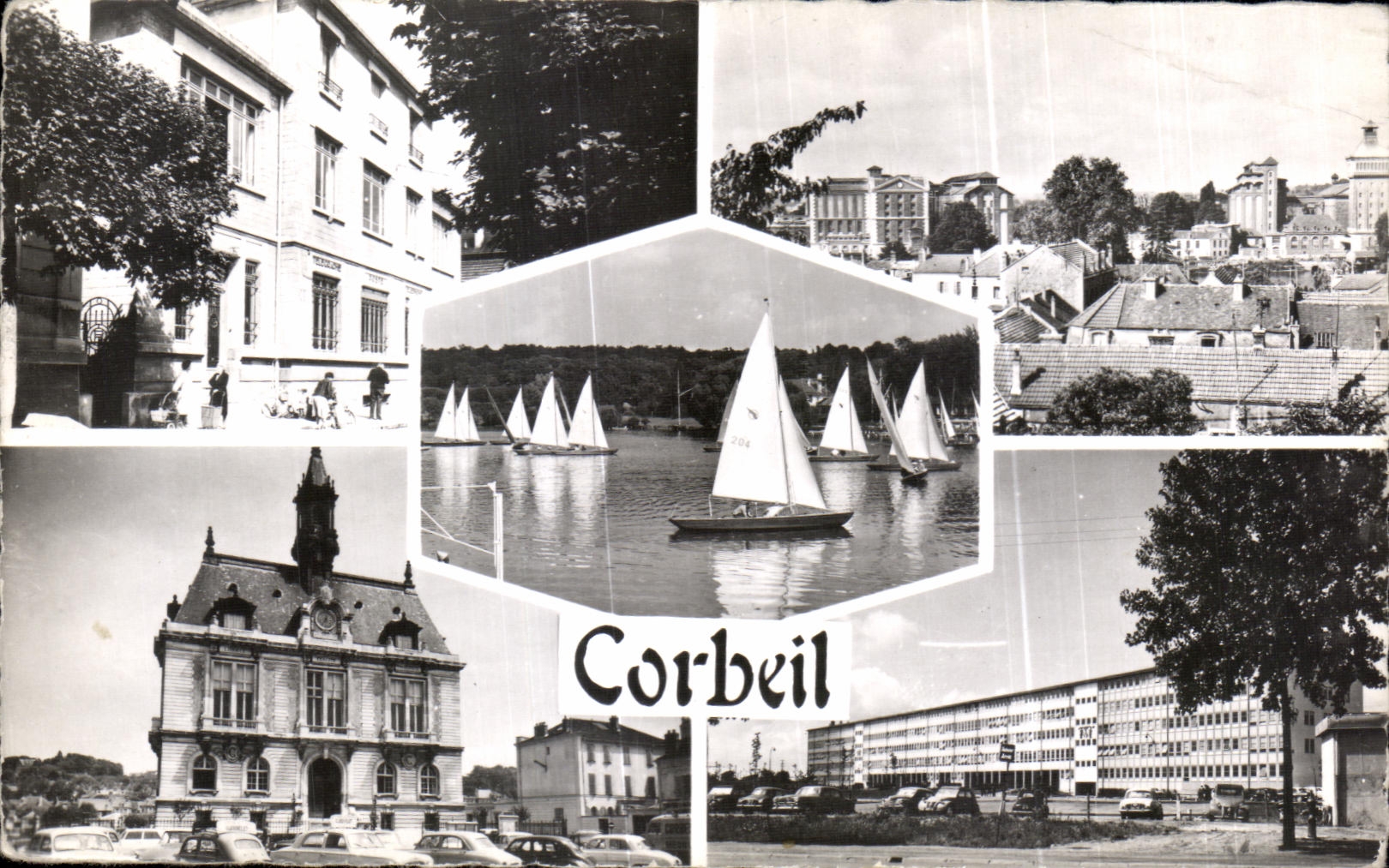 Corbeil — vue panoramique — Images de France