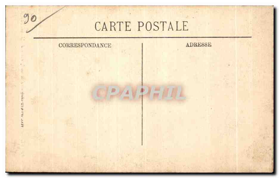 CPA Belfort La Statue Quand Meme oeuvre de Mercie — Verso