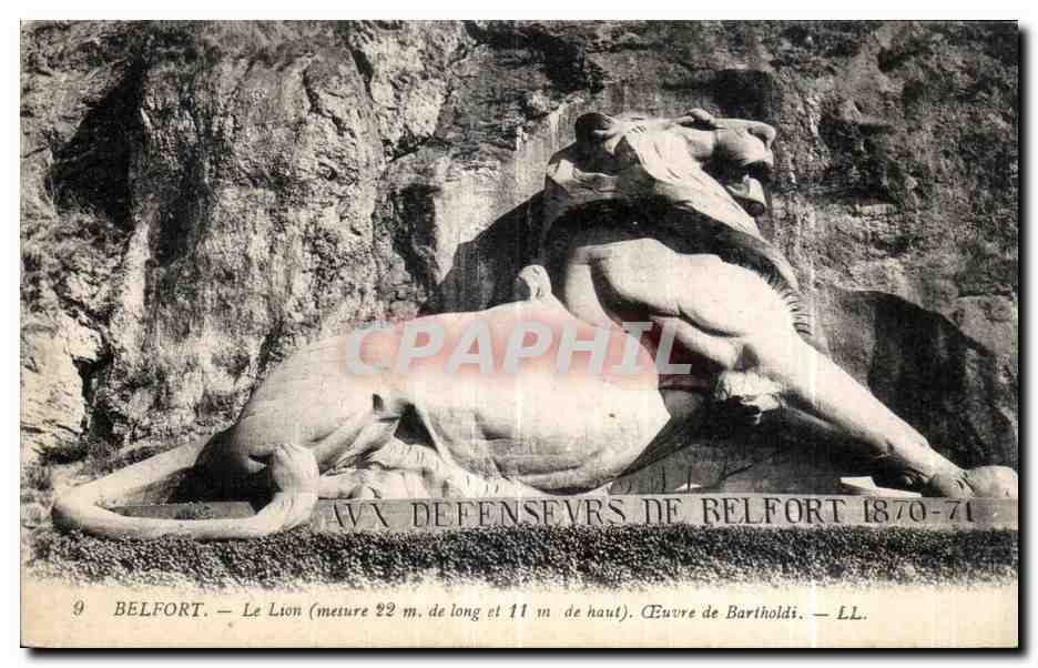 CPA Belfort le Lion Bartholdi