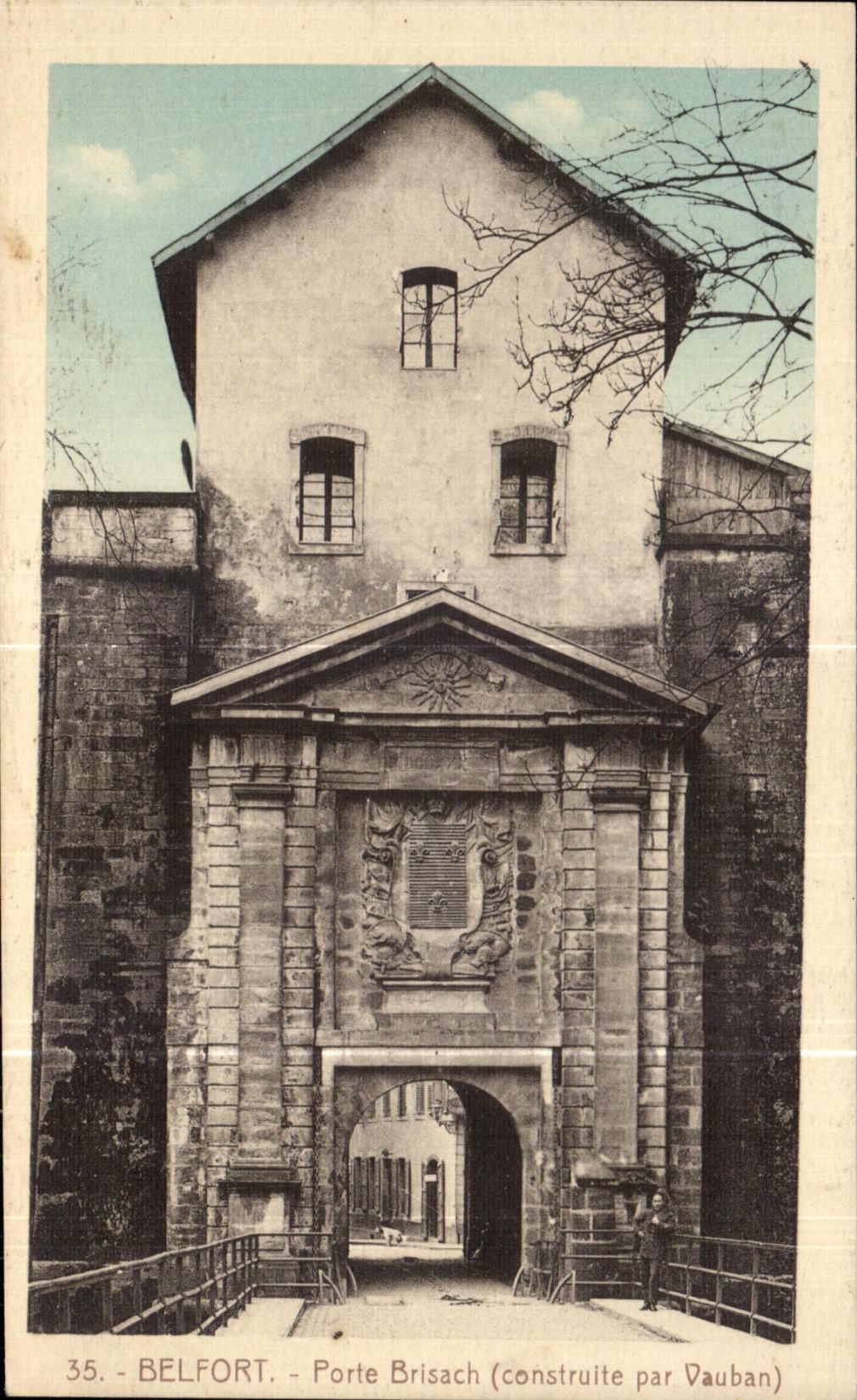 CPA Belfort Porte Brisach (Construite par Vauban)