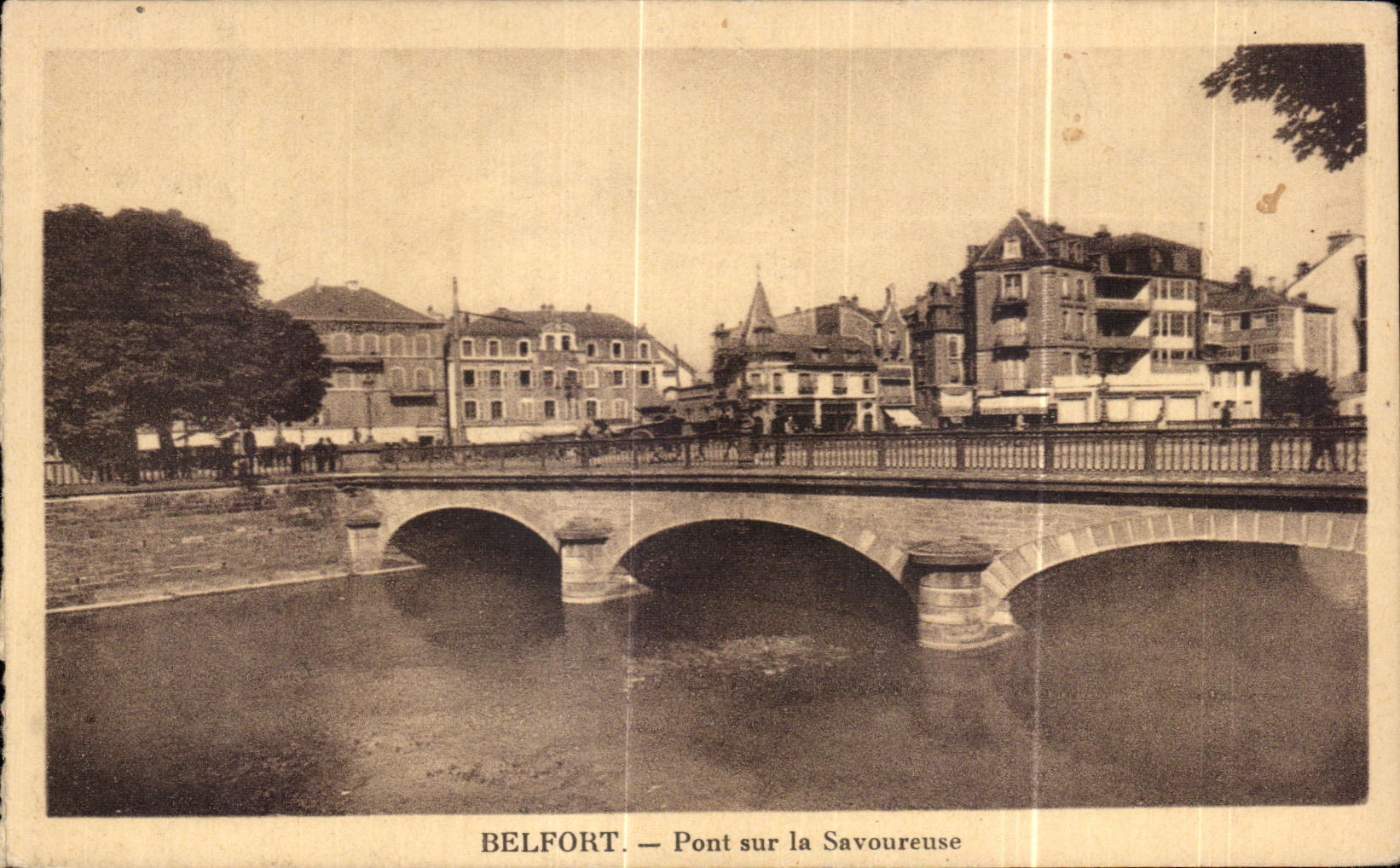CPA Belfort Pont sur la Savoureuse