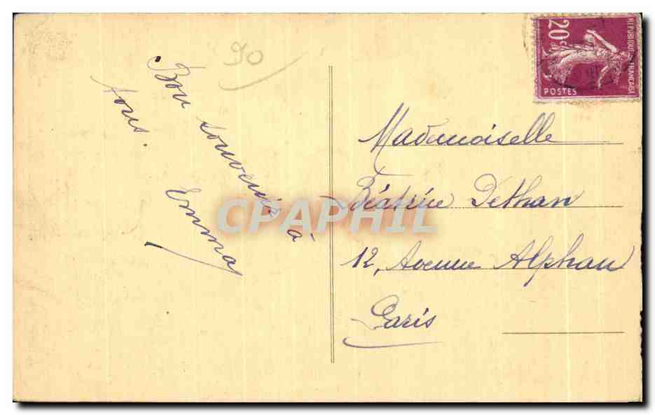 CPA Belfort Pont sur la Savoureuse — Verso