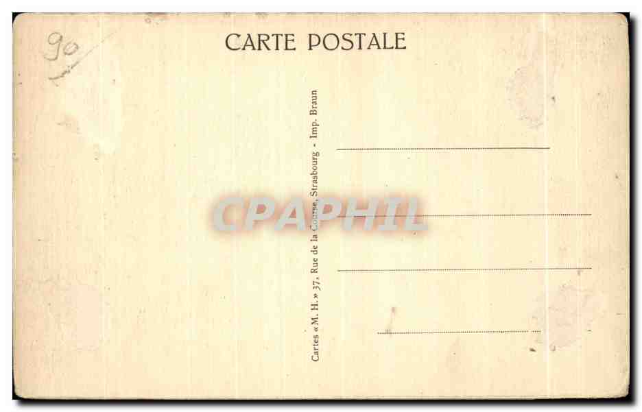CPA Une Echappee Sur Belfort  — Verso