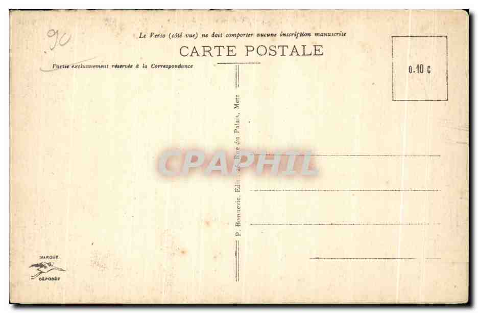 CPA Belfort La Prefecture — Rückseite