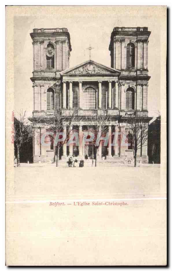 CPA Belfort L Eglise Saint Christophe