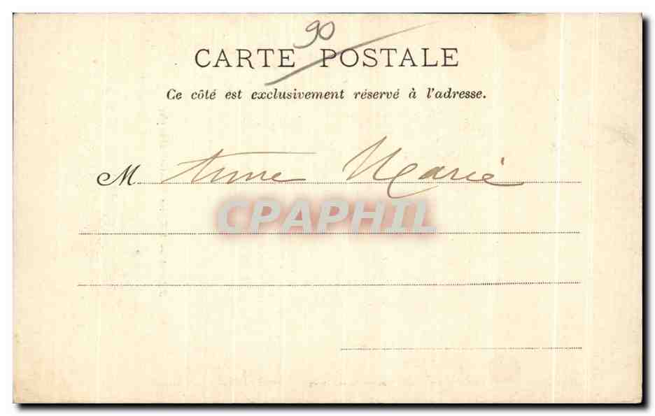 CPA Belfort L Eglise Saint Christophe — Verso