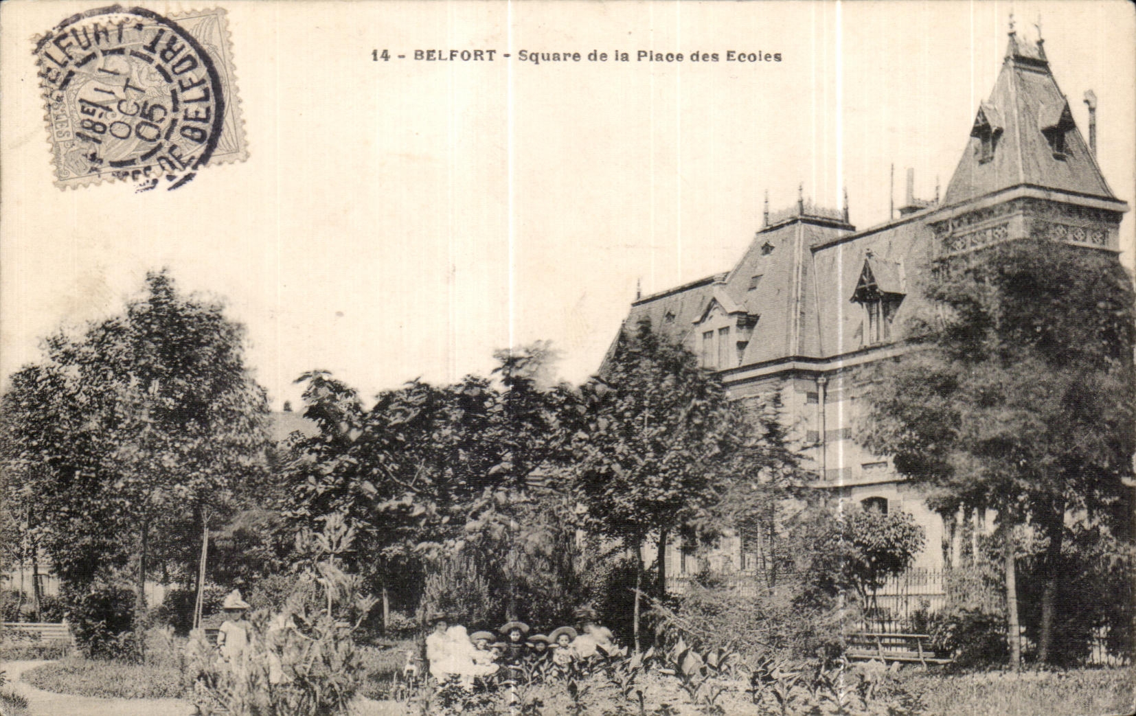 CPA Belfort Square de la Place des Ecoies