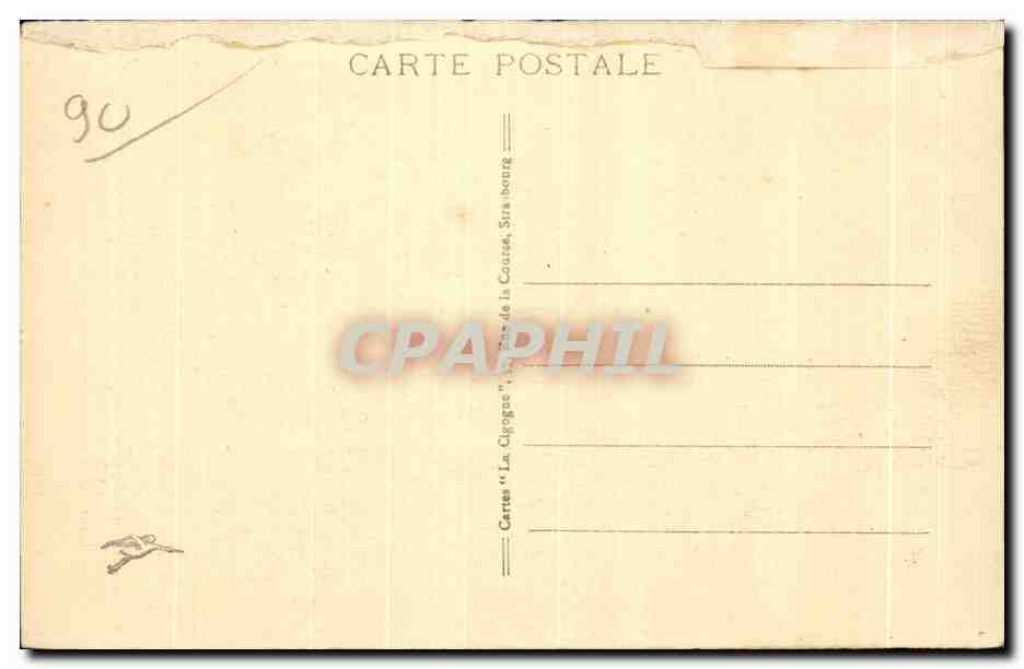 Belfort - Le Pont Stratégique et le Marché - Au loin, le Château et le Lion — Verso