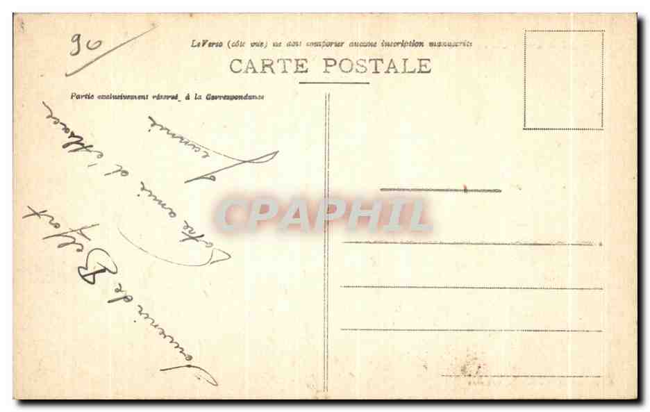 CPA Belfort LaTour de la Miotte — Rückseite