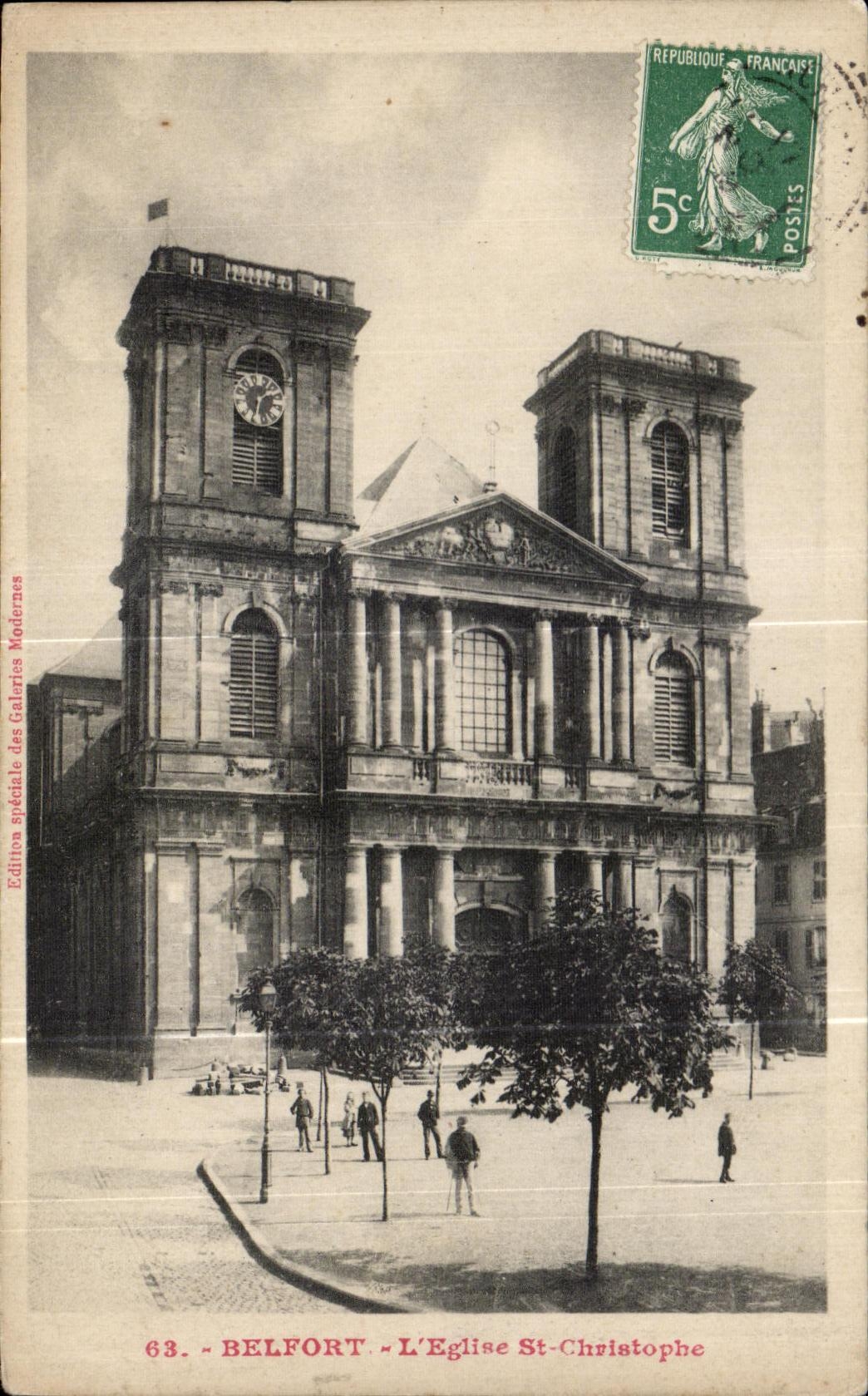 CPA Belfort L Eglise St Christophe