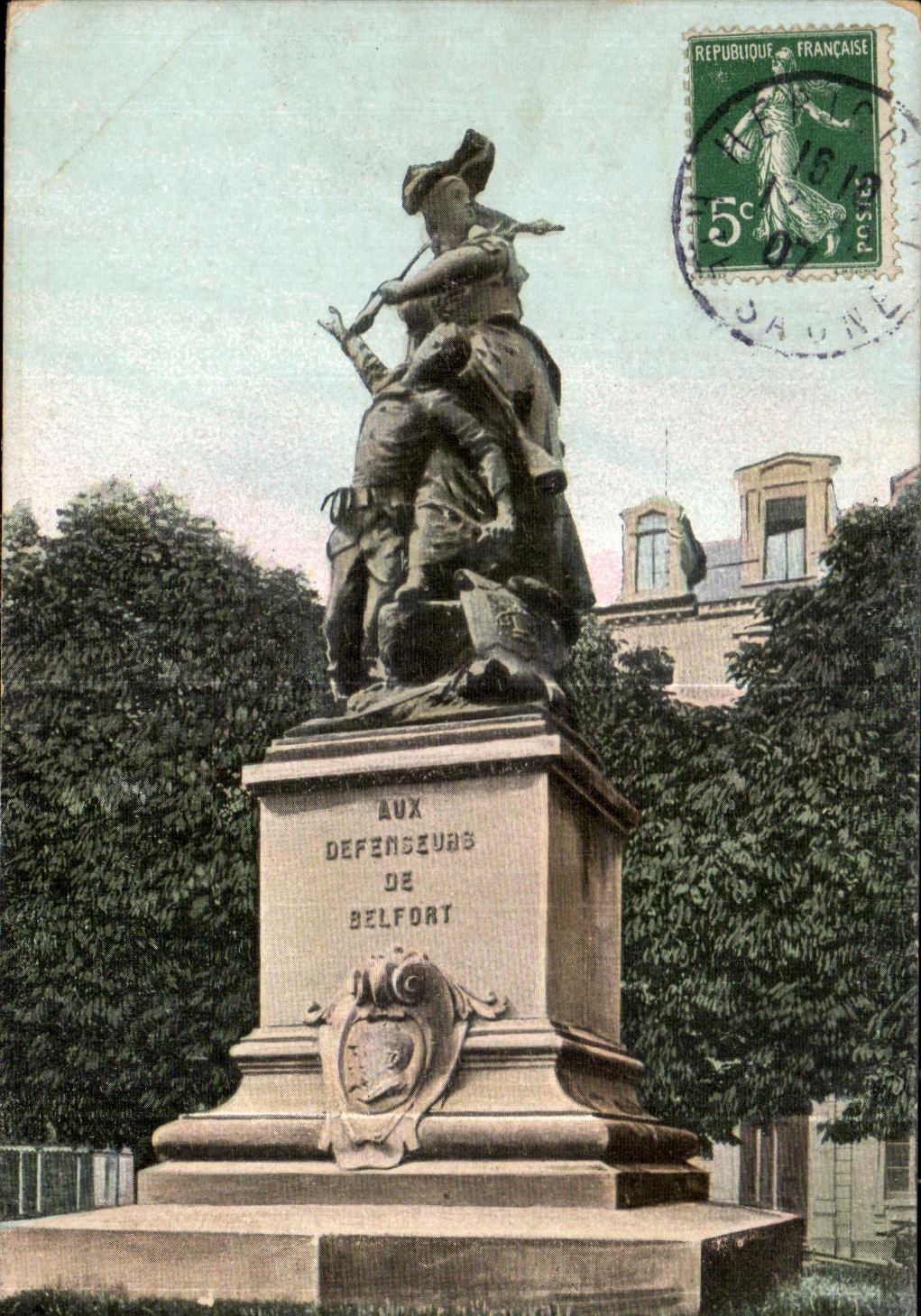 CPA Aux Defenseurs De Belfort
