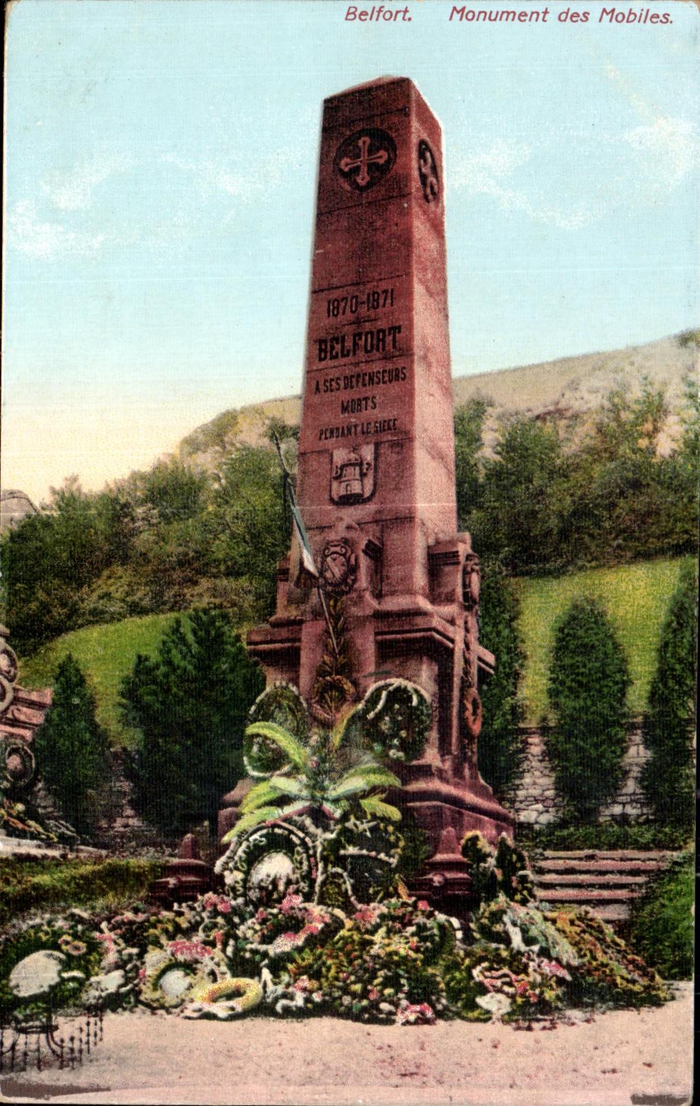 CPA Belfort Monument des Mobiles Militaria 