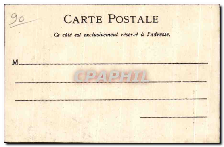 CPA Belfort Monument des Mobiles Militaria  — Verso
