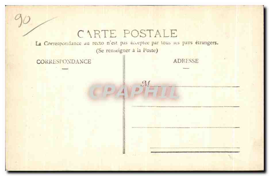 CPA Belfort Le Lycee — Rückseite