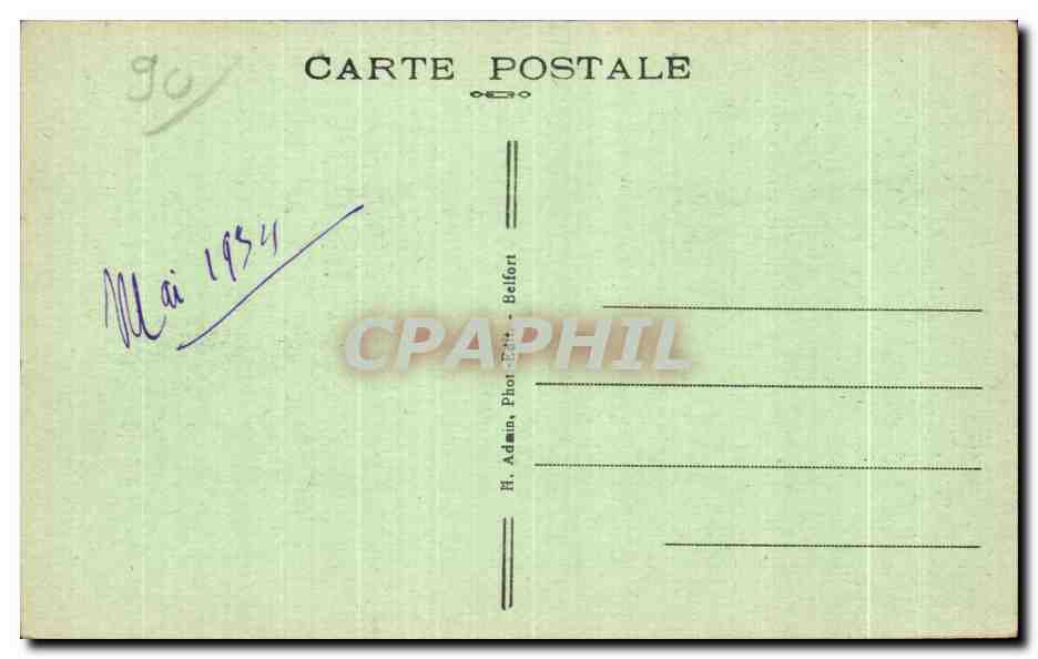 CPA Belfort (Territoire) Vue generale — Verso
