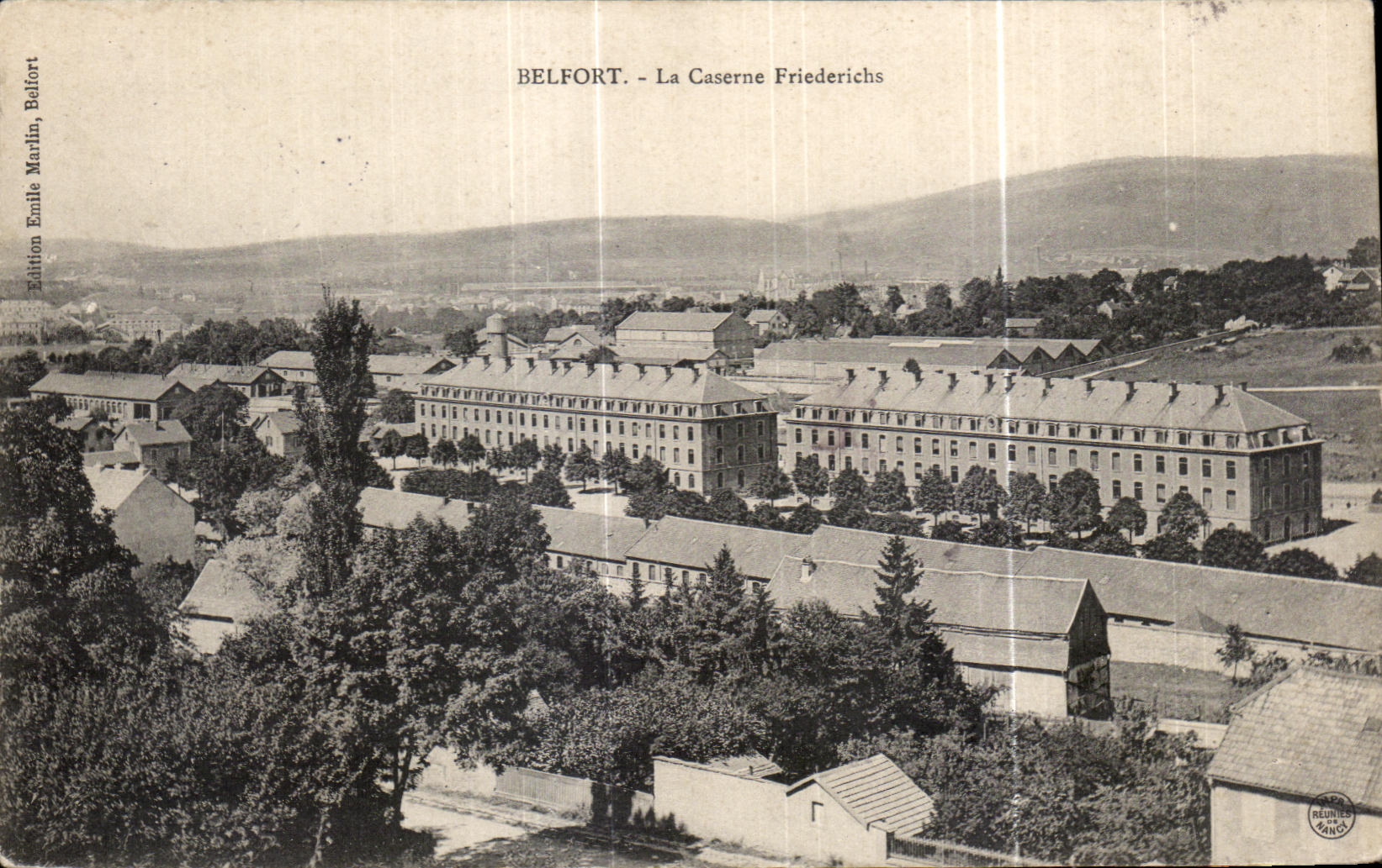 CPA Belfort La Caserne Friederichs Militaria 