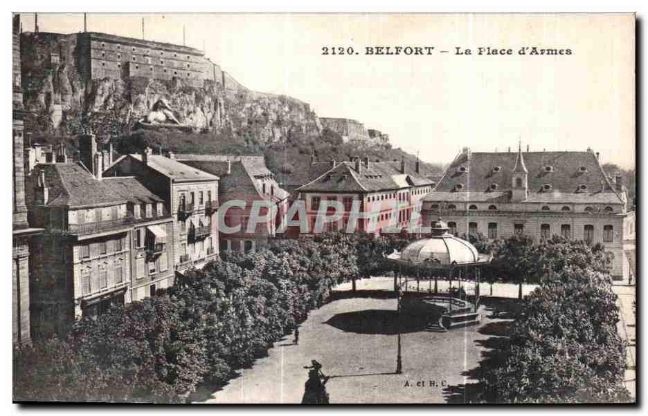 CPA Belfort La Place d Armes Lion