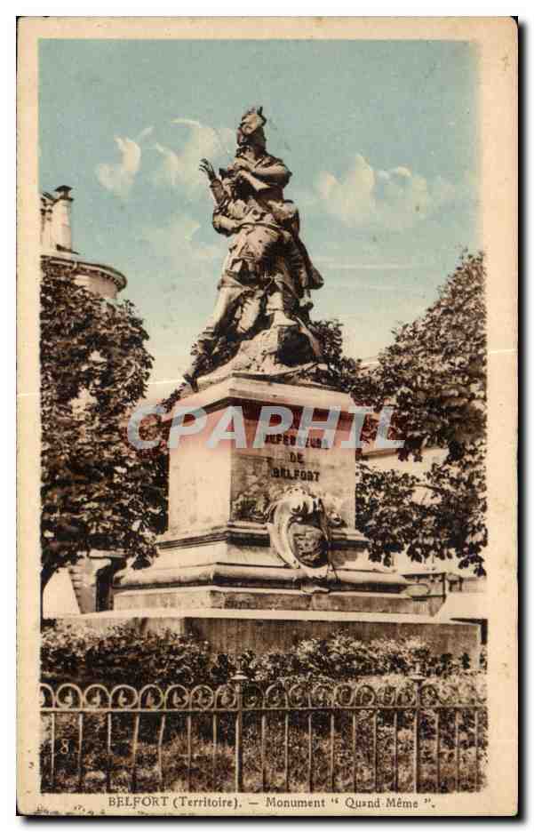 CPA Belfort (Territoire) Monument Quand Meme