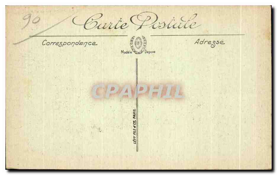CPA Belfort La Place de la Republique et le Boulevard Carnot — Rückseite