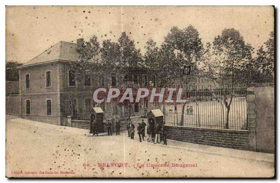 CPA Belfort La Caserne Bougenel Militaria 
