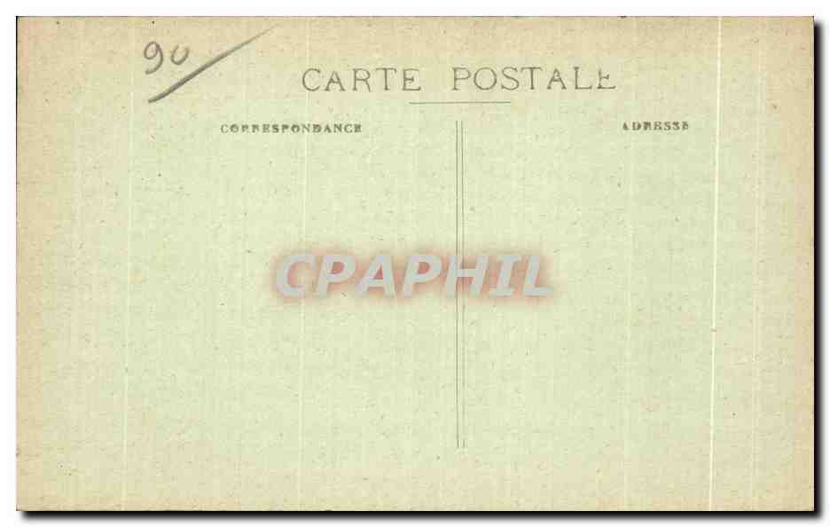 CPA Belfort Place d Armes Monument Quand Meme — Verso