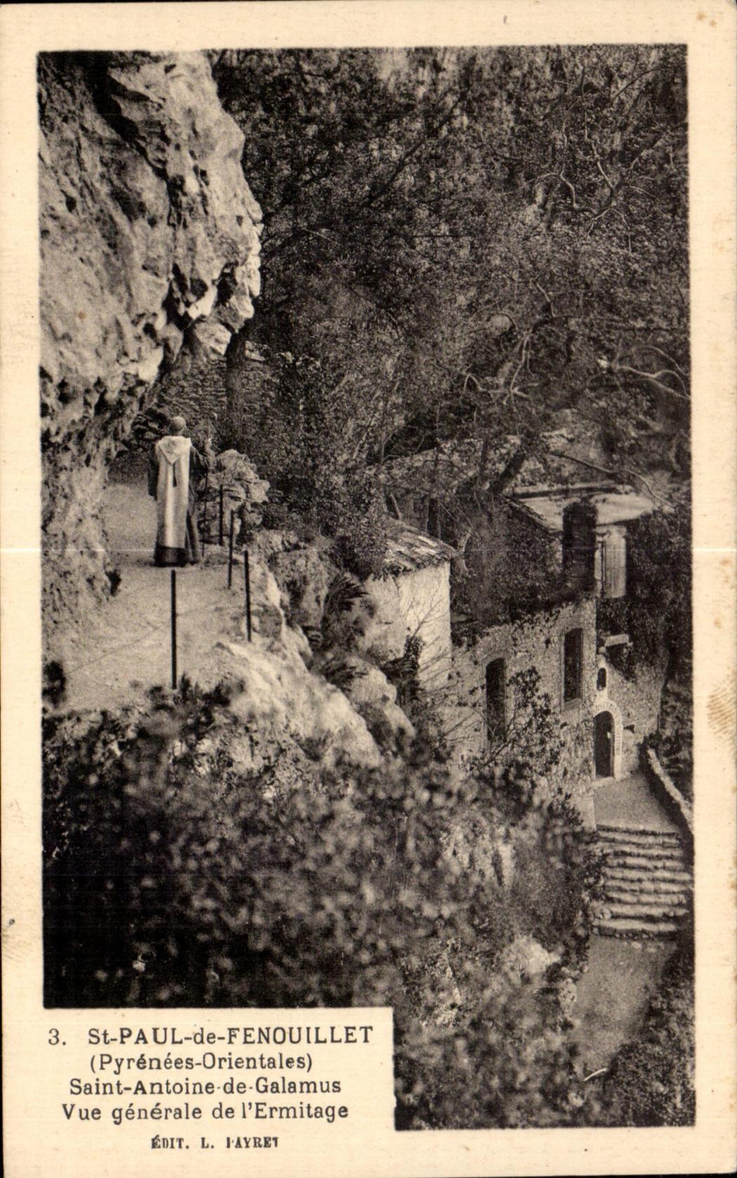 CPA St Paul de Fenouillet Saint Antoine de Galamus Vue generale de l Ermitage