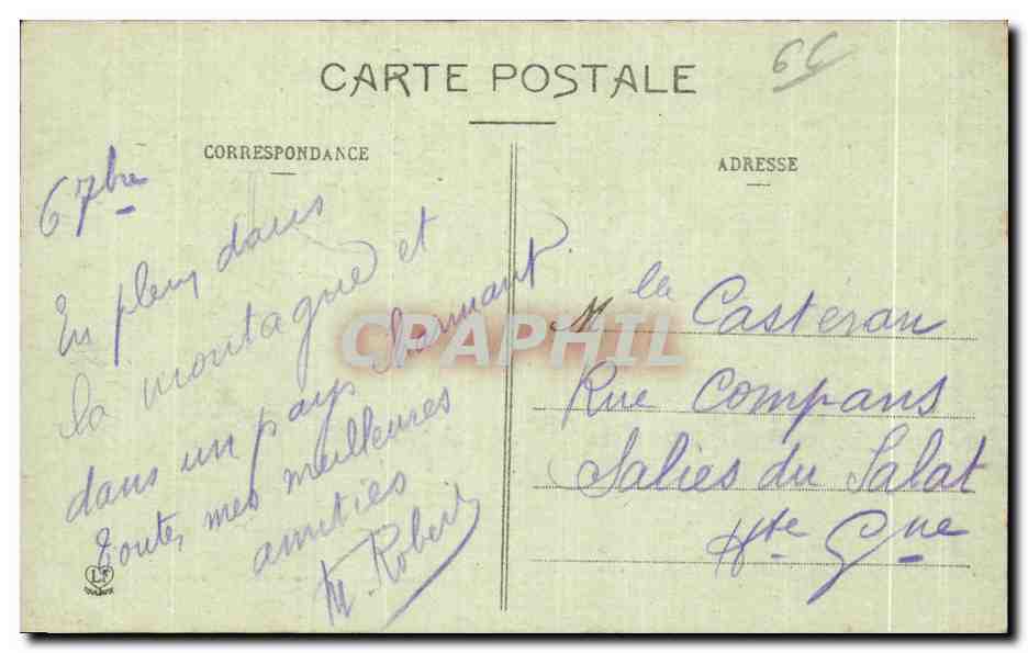 CPA Les Pyrenees Orientales Vernet les Bains Vue d ensemble des etablissements et de la station — Rückseite