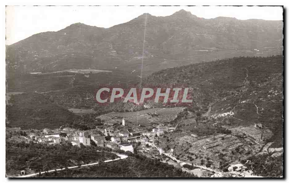 CPA Le Perthus Frontiere d Espagne Vue geneale Vista General