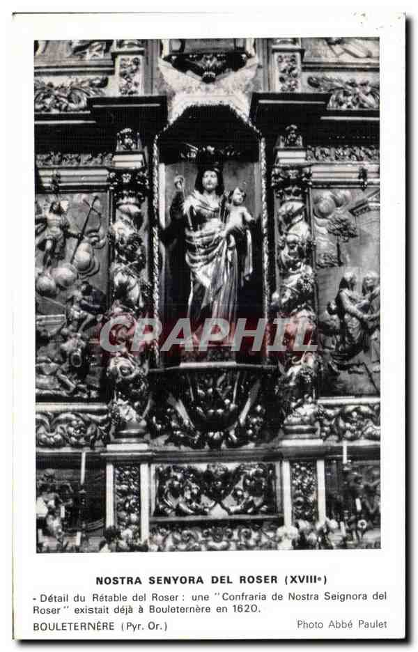 CPA Nostra Senyora del Roser (XVlll e) Detail du Retable del Roser une Confraria Nostra Seignora del Roser existait deja