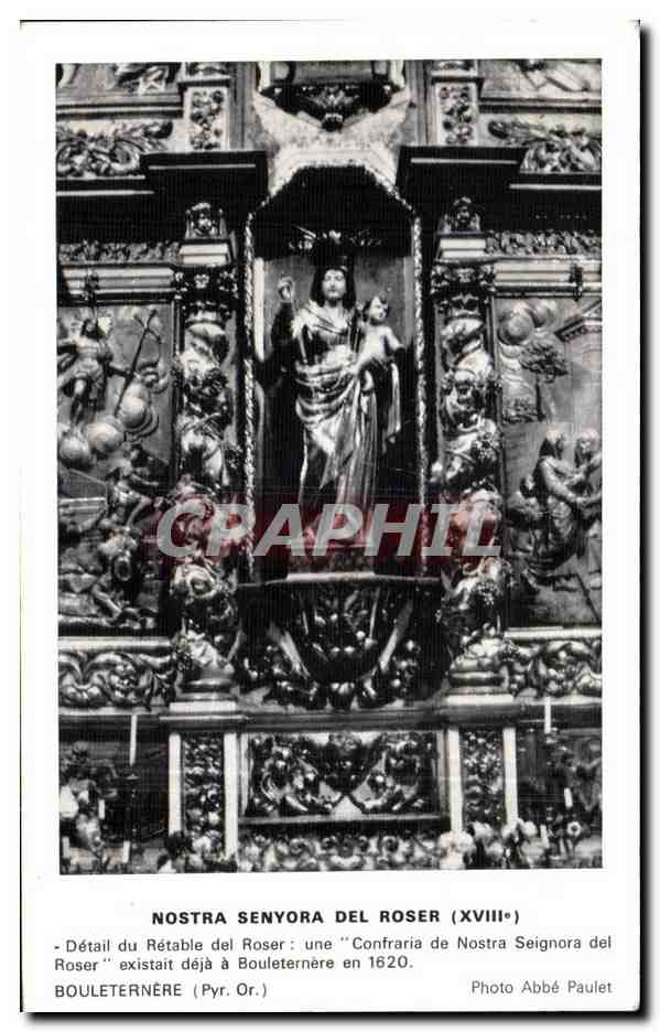 CPA Nostra Senyora del Roser (XVlll e) Detail du Retable del Roser une Confraria Nostra Seignora del Roser existait deja