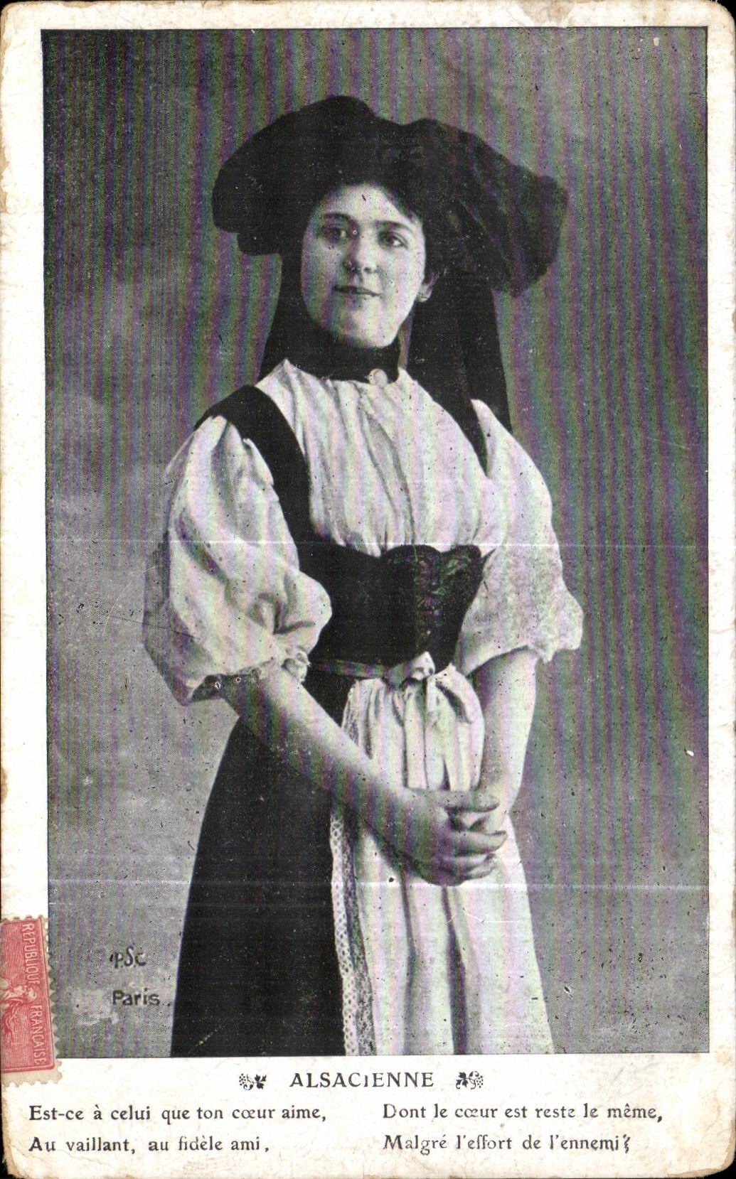 Alsacienne — Poème amoureux — République Française, Paris