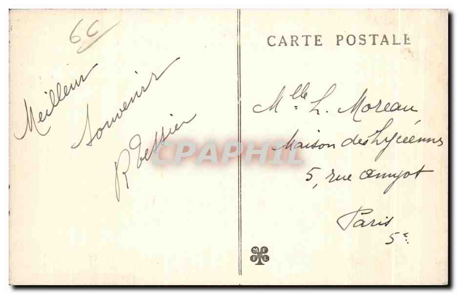 CPA Argeles sur Mer Plage des Pins Avenue des Pins — Rückseite