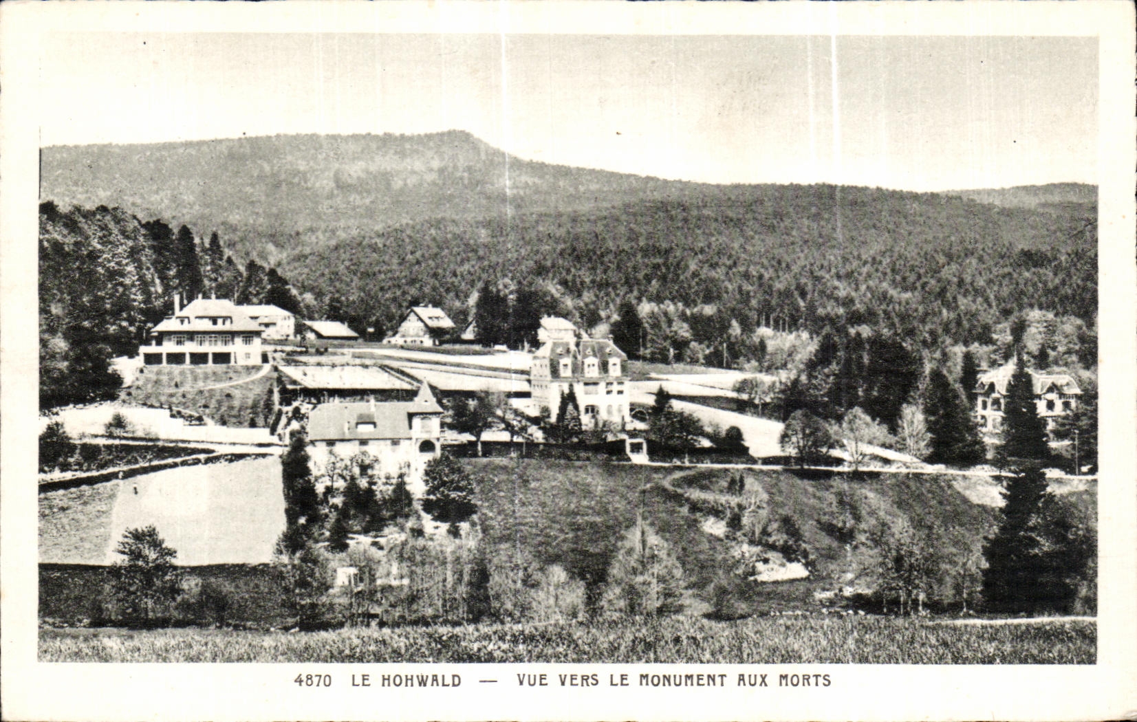 Le Hohwald — Vue vers le Monument aux Morts — Édition Adolph Braun