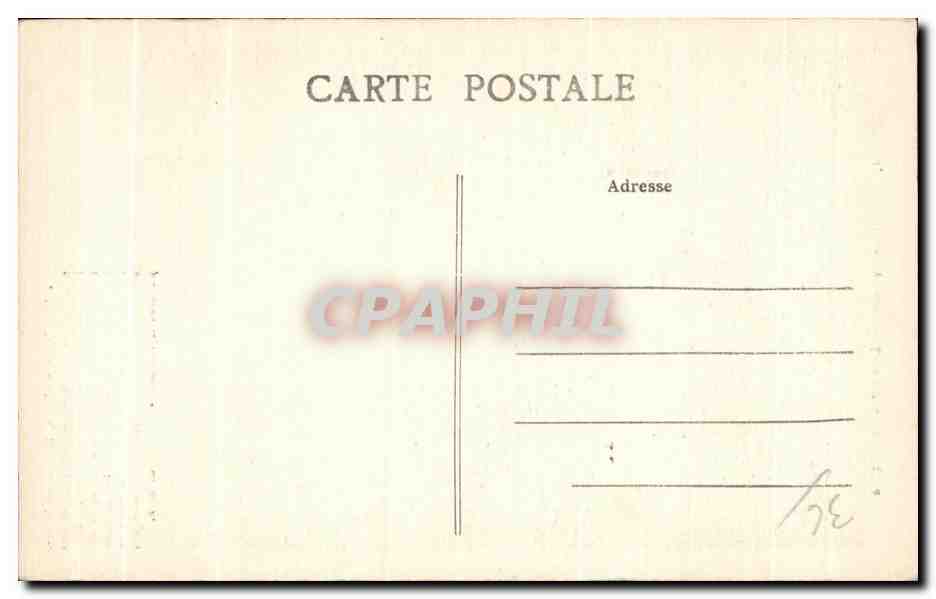 CPA Gargilesse Le Chateau et L Eglise — Rückseite