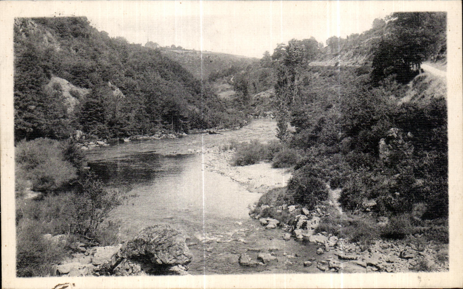CPA Gargilesse La Vallee de la Creuse Vue Du Pont Nour