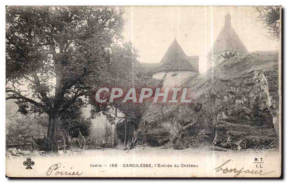 CPA Gargilesse L Entree du Chateau
