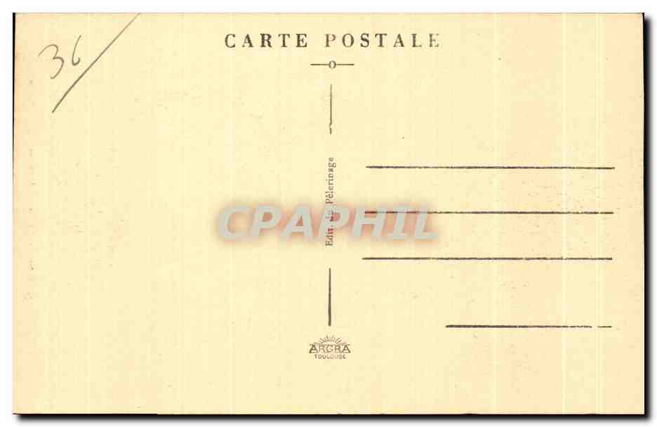 CPA Pellevoisin Le Matire Antel de I Eglise Paroissiale — Rückseite