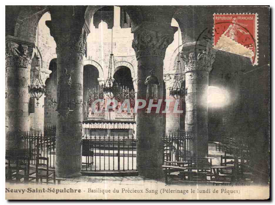 Neuvy-Saint-Sépulchre - Basilika des Blutigen Heiligen (Pilgerung am Montag des Osterfestes) — Perréard, Verleger