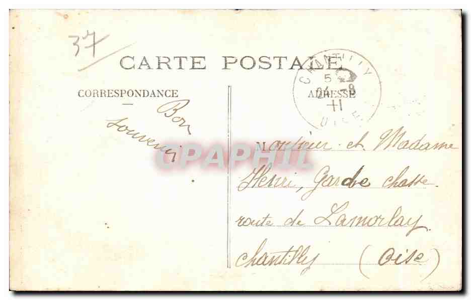 Valençay — Vue prise du Parc aux Daims — Coll. F. Kassamot, phot., Valençay — Rückseite