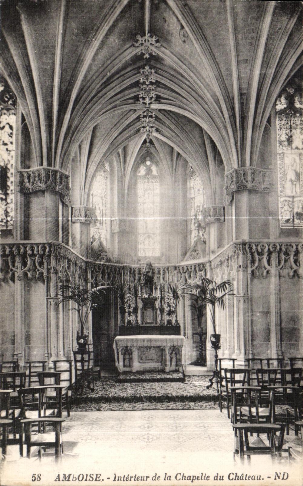 CPA Anboise Interieur de la Chapelle du Chateau