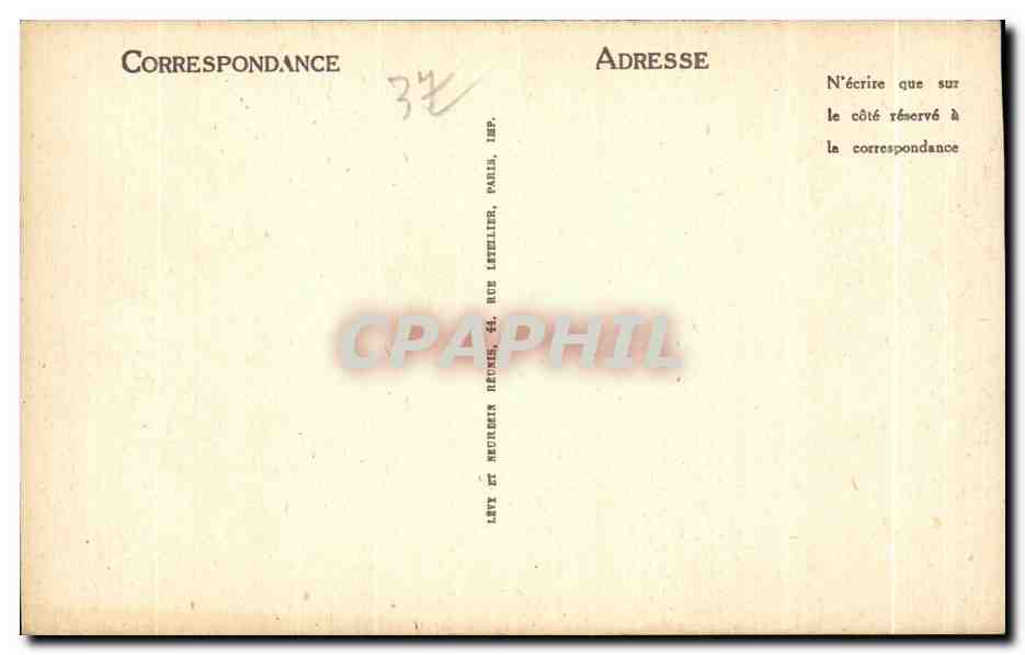 CPA Anboise Interieur de la Chapelle du Chateau — Rückseite