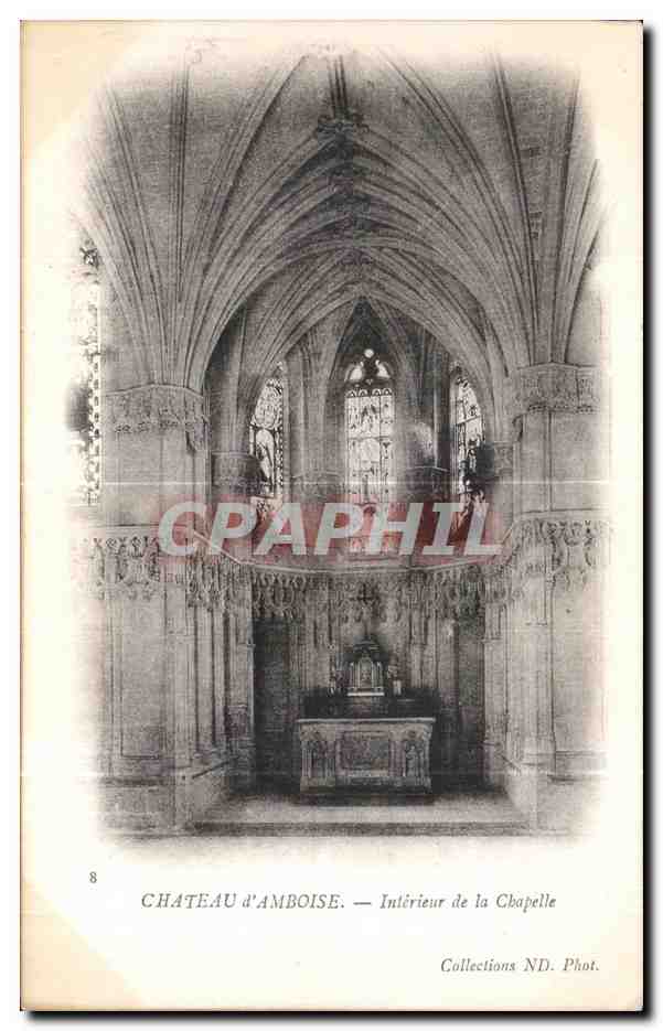 CPA Chateau d Amboise Interieur de la Chapelle 