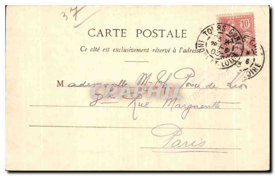 CPA Amboise L Entrepont et la Vallee de la Loire — Rückseite
