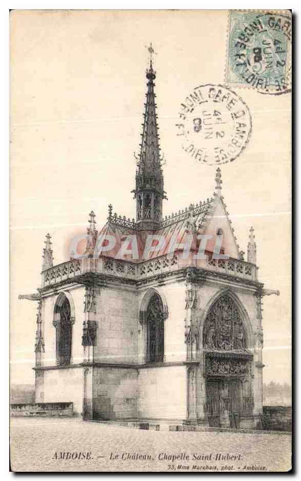 CPA Amboise Le Chateau Chapelle Saint Hubert 