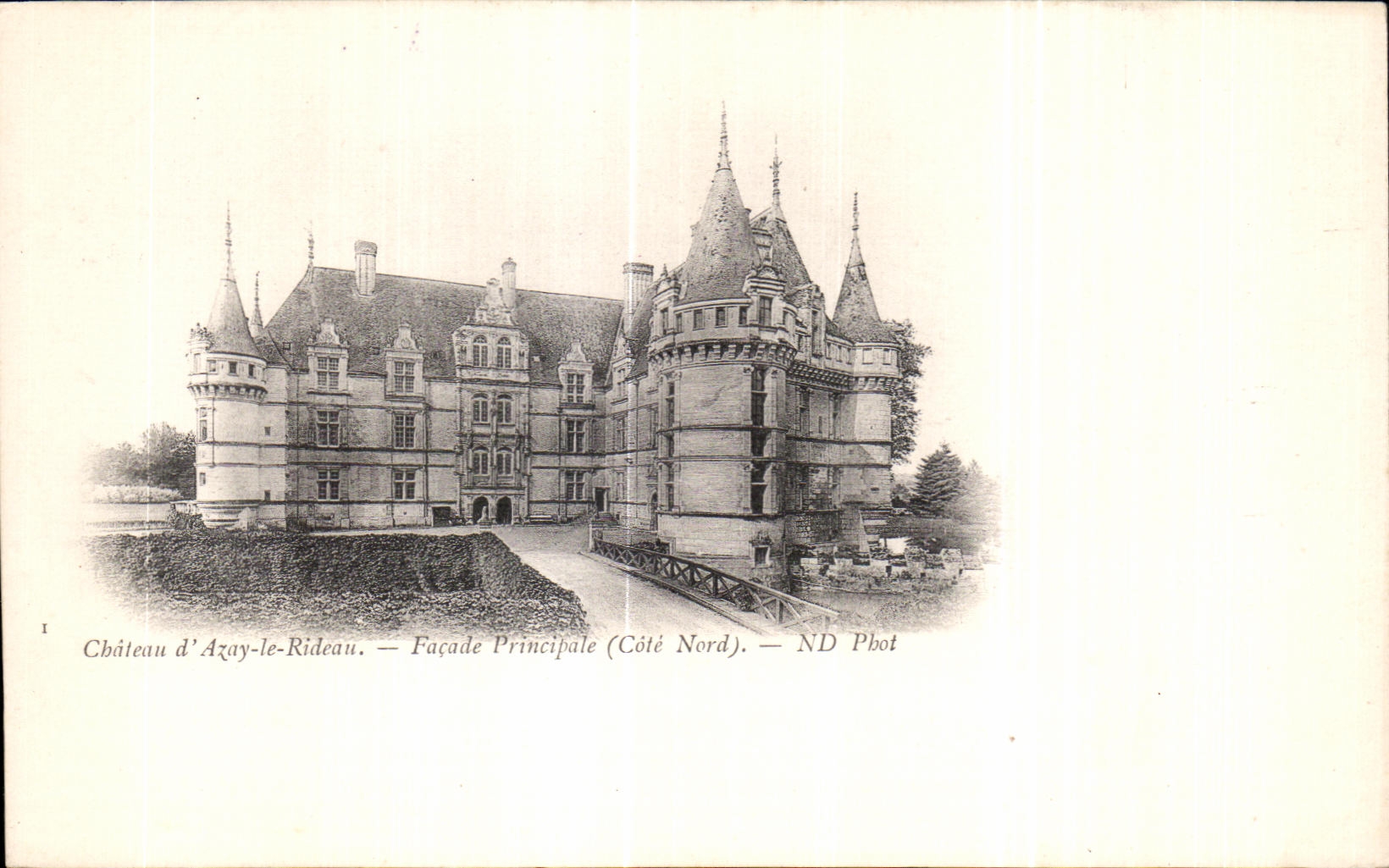 CPA Chateau d Azay le Rideau Facade Pricipale